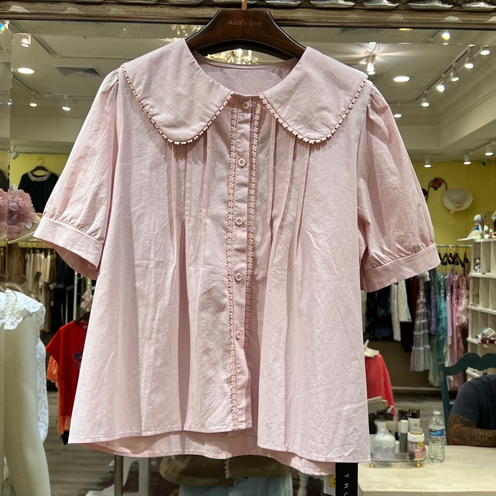 Japan 🇯🇵 pink short-sleeved shirt